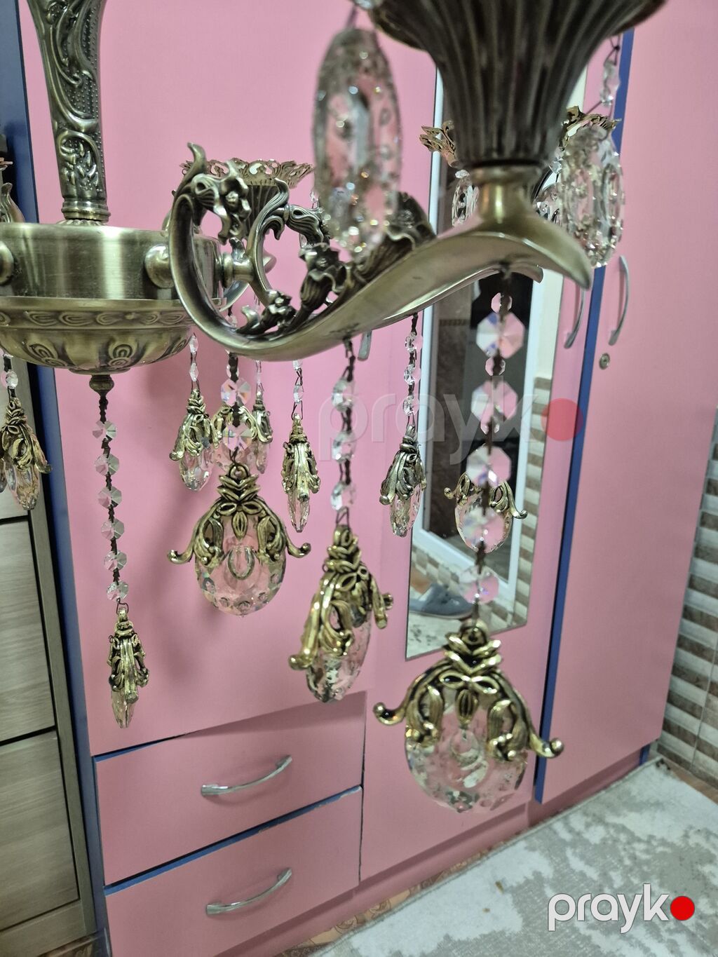 Çılçıraq, 6 lampa, Metal — Tavan is?qlar? v? cilc?raqlar, Pirəkəşkül (3)