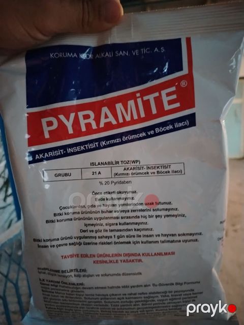 Pyramıte – Akarisit-insektisit (qırmızı hörümçək və digər — Xırdalan