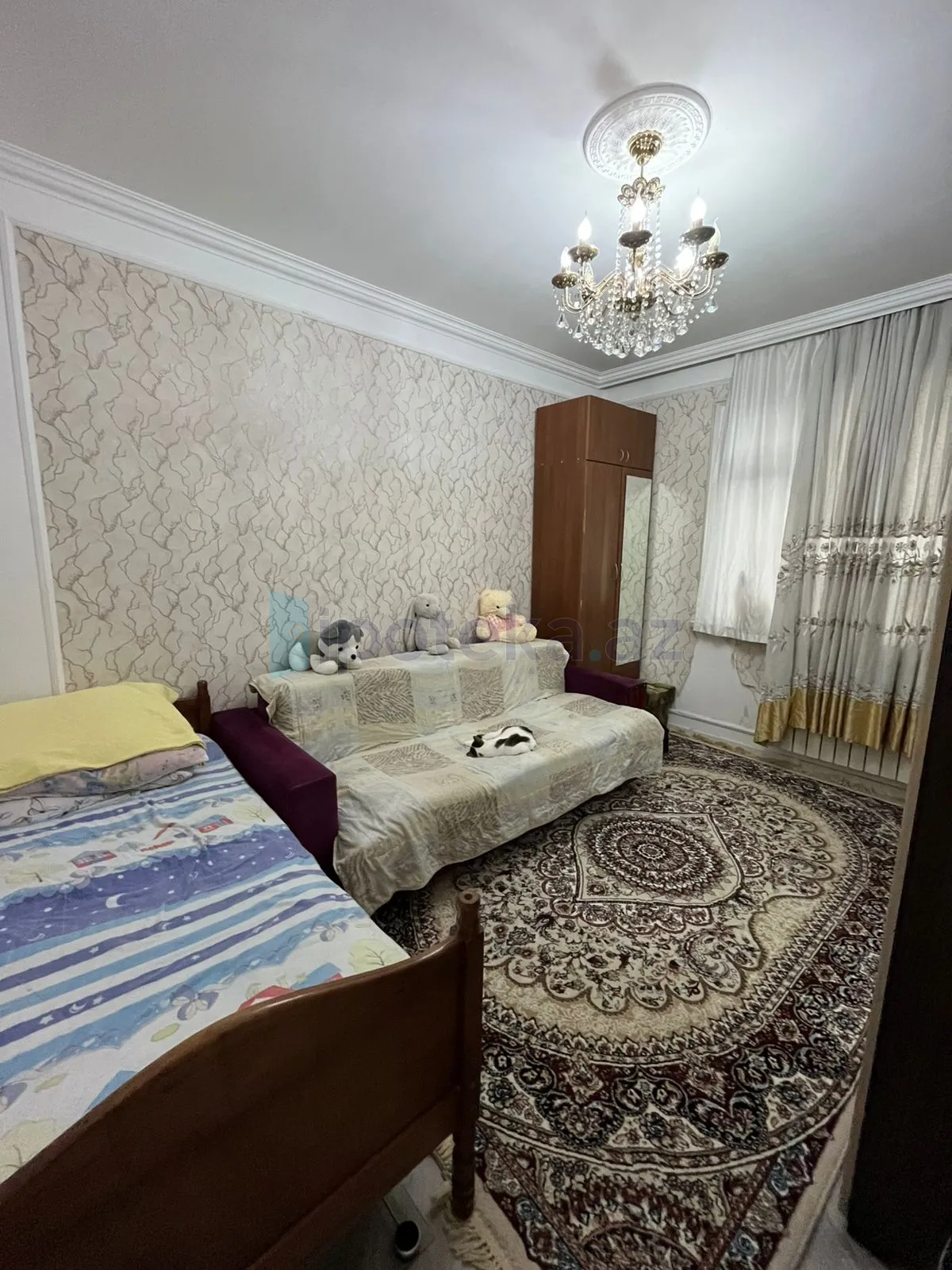 Satılır: 2 Otaq, Köhnə tikili, Nəsimi r., 4-cü mkr q., 55.00 m² — Mənzil, Bakı (3)