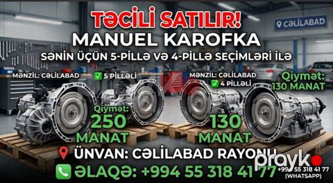 satılır – Manual sürətlər qutusu (karobka) - Seçimlər