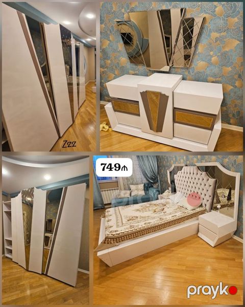 *749₼ Yataq mebeli Satılır*‼ Baza yoxdu Ünvan:-8mkr — Bakı