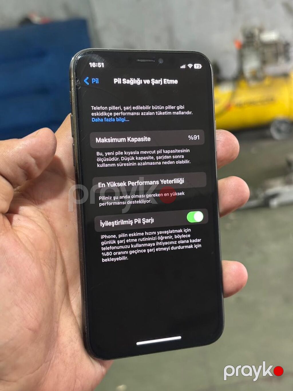 IPhone X, 64 GB, Space Gray, Qırıq — Apple iPhone, Mehdiabad (8)