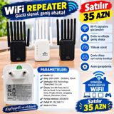WiFi Repeater – güclü siqnal, geniş əhatə Xüsusiyyətlər: - Wi‑Fi — telefon aksesuar