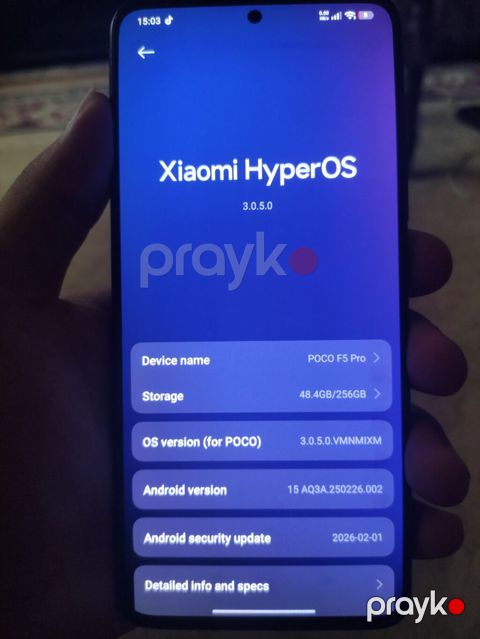Poco F5 Pro, 256 GB, rəng - Qara, Barmaq izi — Bakı