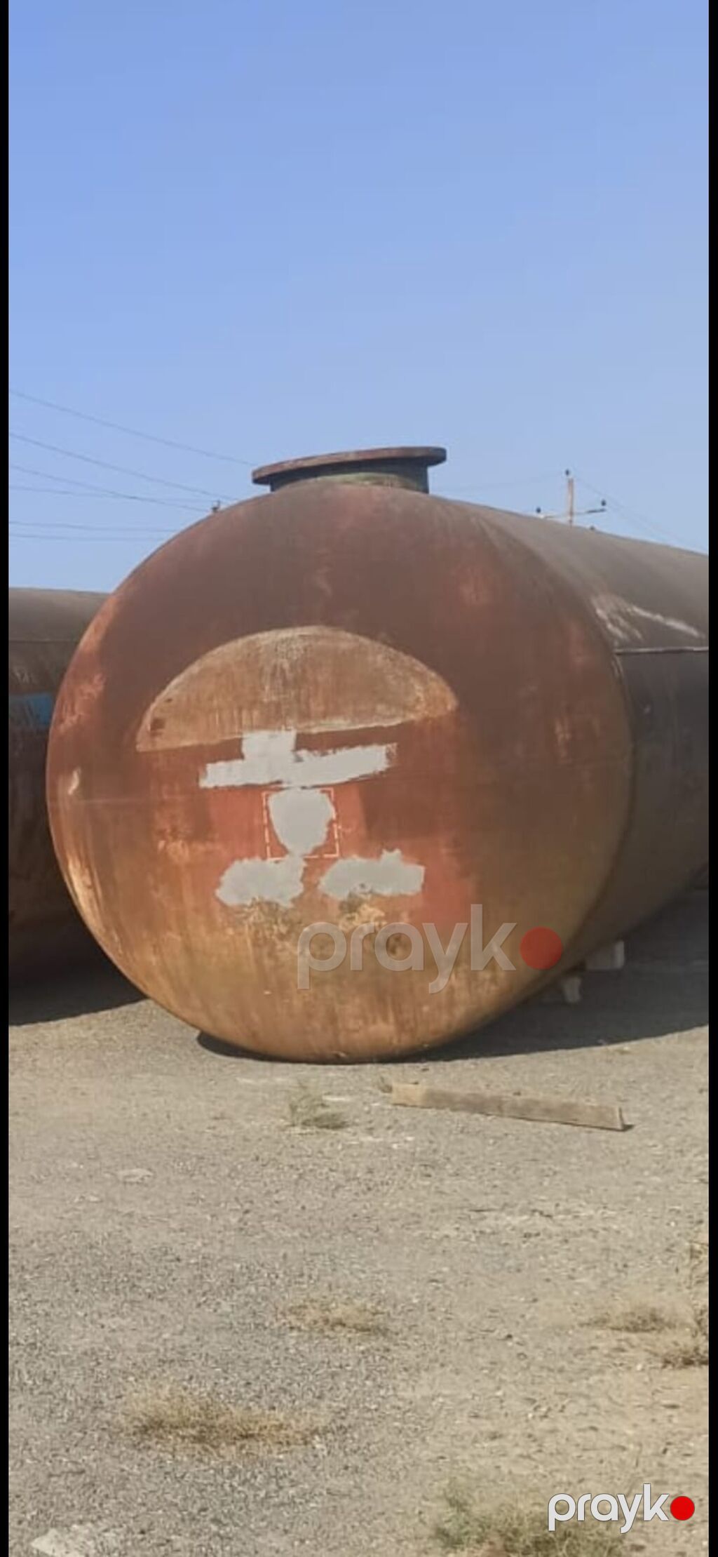 Sənaye tipli böyük həcmli metal çən - Material: qalın divarlı polad — Su çənləri, kanisterləri, bochkalar, Masazır (3)