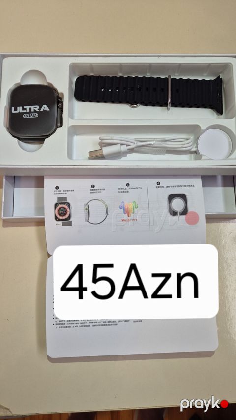 Ultra 49 mm ağıllı saat komplekti - Korpus: Ultra dizayn, 49 mm ölçü — Masazır