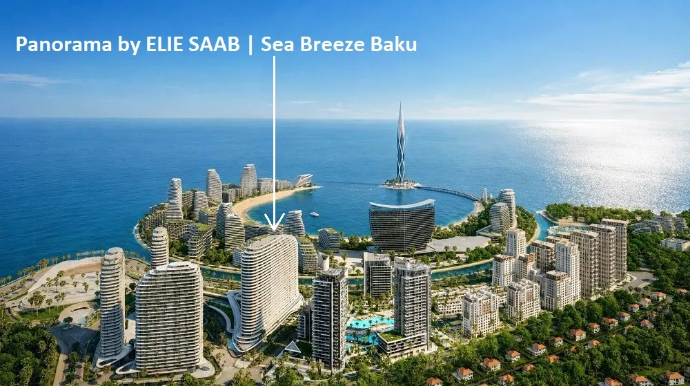 Sea Breeze, 2 otaqlı Yeni tikili satılır - 41 m², 1/28 mərtəbə — Bakı