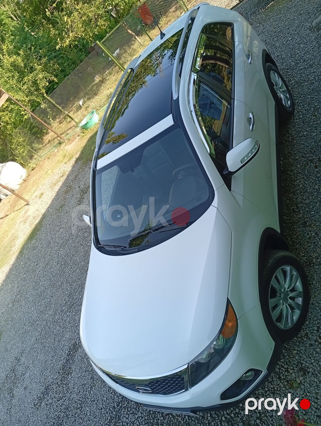 Kia Sorento ağ rəngli krossover/SUV - Güclü və rahat ailə avtomobili — Avtomobillər, Ağdam (6)
