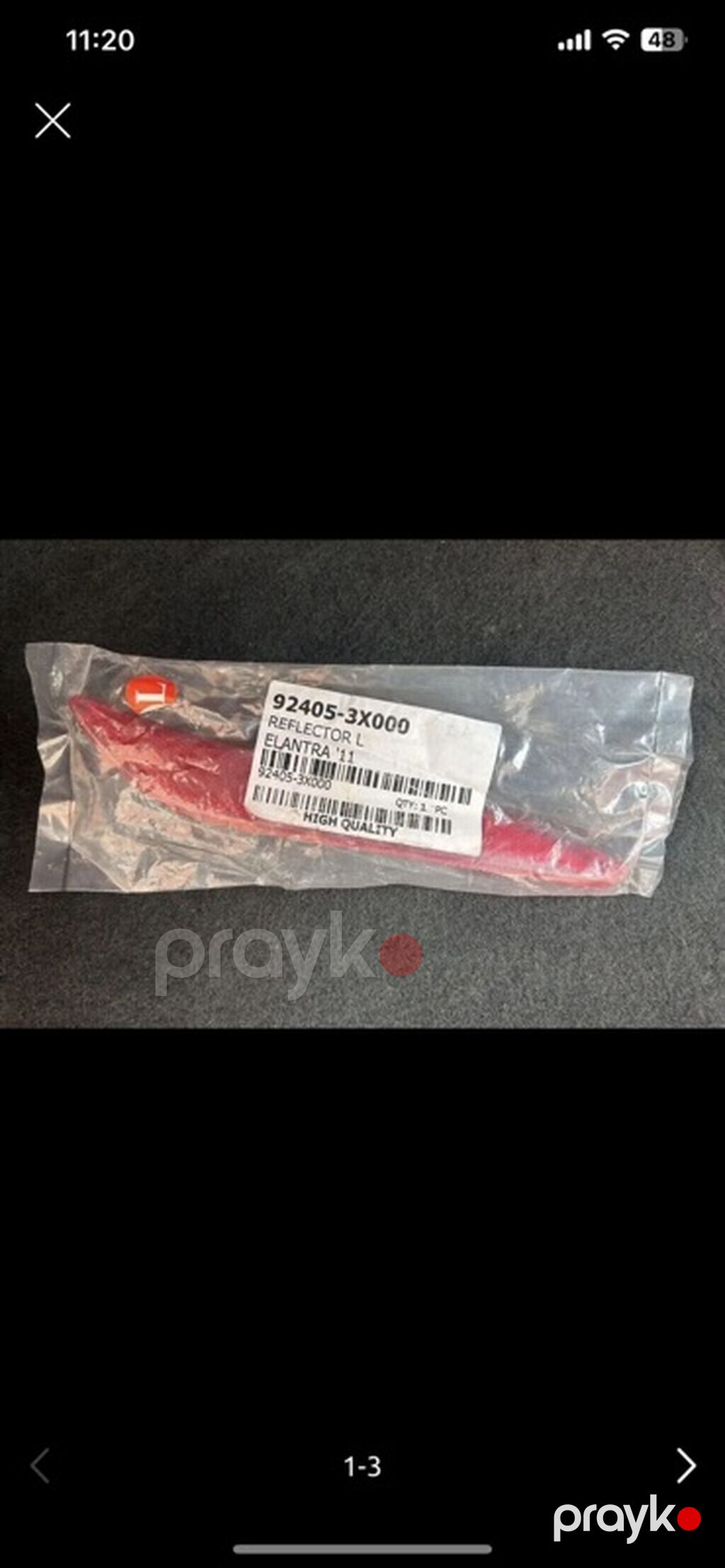 Hyundai Elantra 2011 üçün arxa bamper reflektoru – sol tərəf - Detal — Avtomobil işığı, Bakı (2)