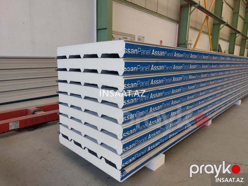 100 mm Pir sendviç panel – yüksək izolyasiya — Tikinti blokları, kərpic və panellər, Bakı (8)