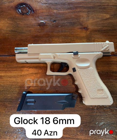 Airsoft tapança modelləri – 6 mm BB üçün - Glock 18 (6 mm) — Qazax