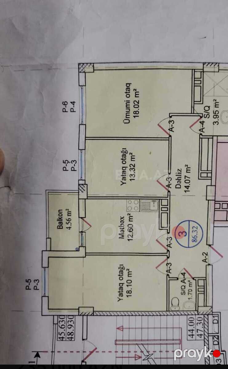Satılır 3 otaqlı yeni tikili 86 m² — Mənzil, Bakı (2)