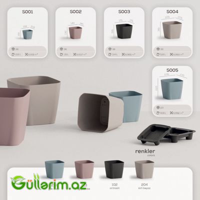 Plastik Dibçək 019 — Bağ dekorasiyası, Bakı (4)