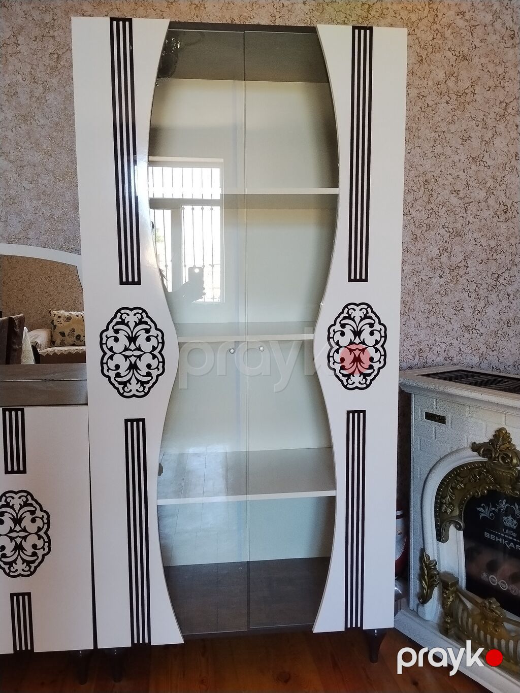 Şüşəli dolab vitrini, İşlənmiş, Ödənişli çatdırılma — Vitrini, Bakı (3)
