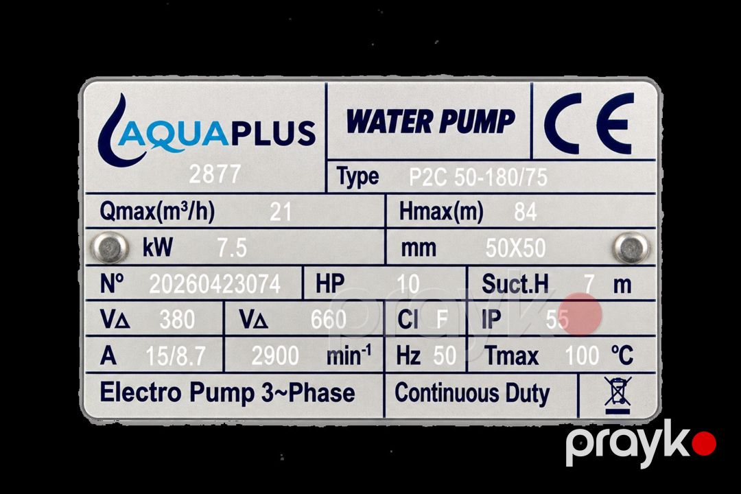 Su nasosu Aquaplus P2C 50-180/75 — Dacha və bağ, Bakı (3)