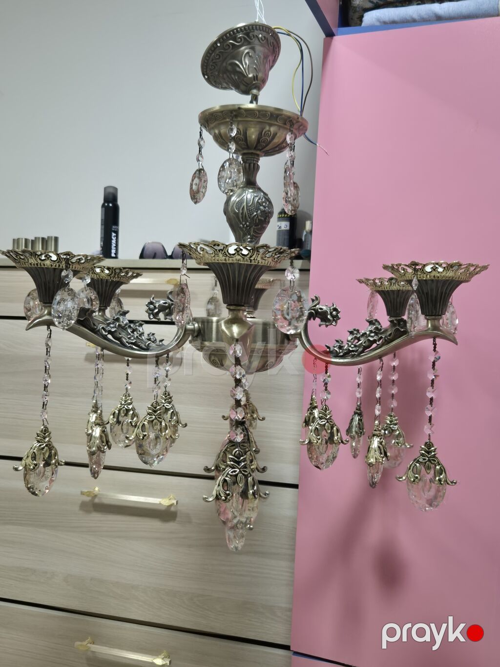 Çılçıraq, 6 lampa, Metal — Tavan is?qlar? v? cilc?raqlar, Pirəkəşkül (5)