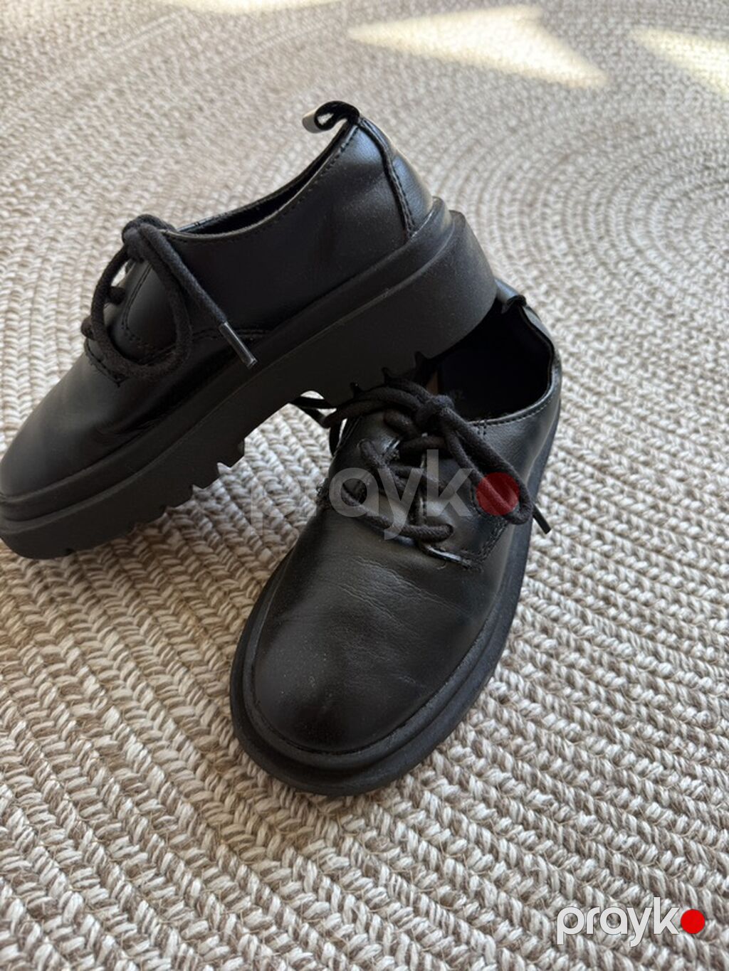 Uşaq ayaqqabısı – Zara, qara rəng - Model: bağcıqlı, klassik derbi — Uşaq ayakkabısı, Masazır (3)