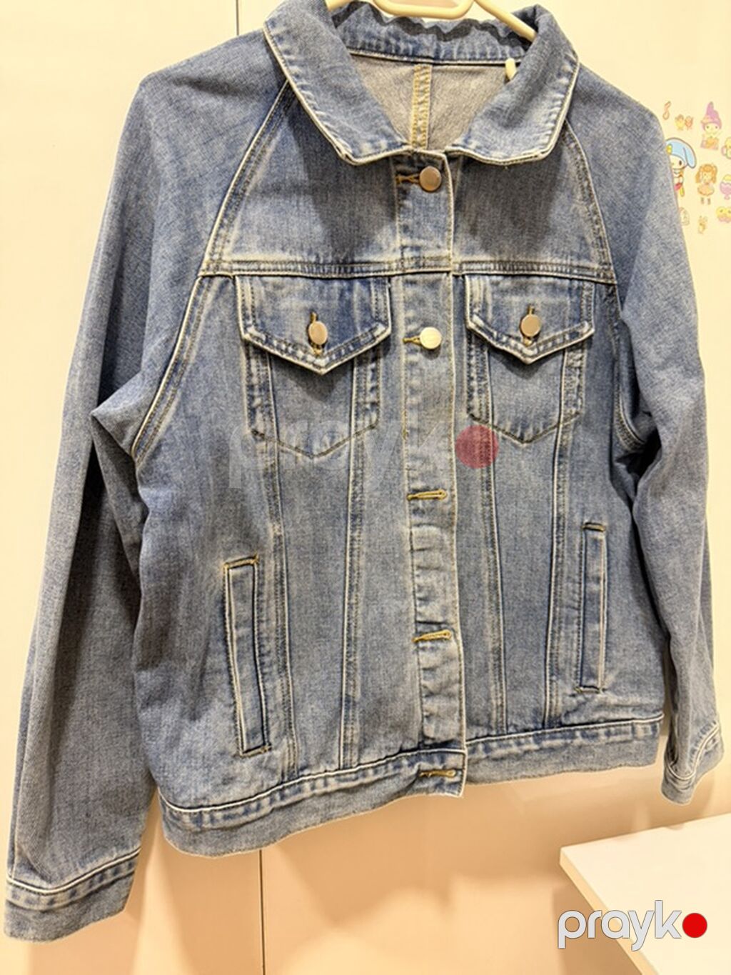 Klassik mavi denim cins gödəkçə,M və S razmerə uyğum — Caketi, Bakı (2)