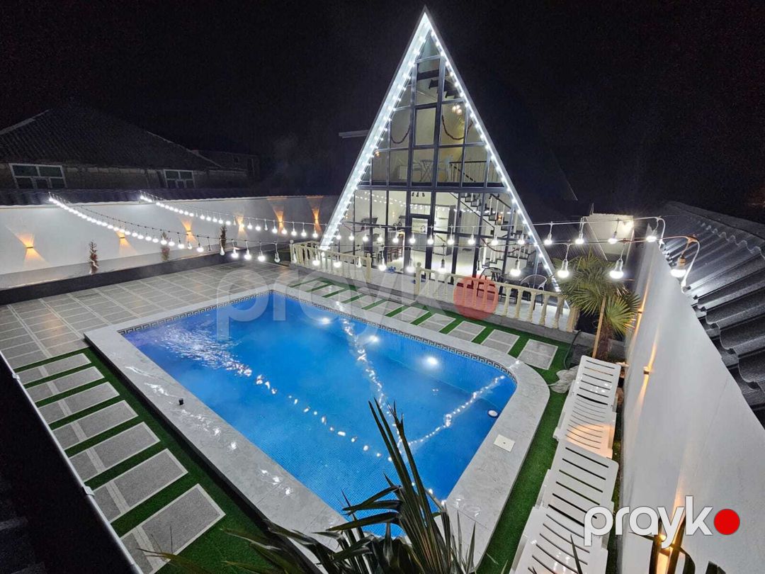 İcarəyə verilir 4 otaqlı həyət evi/bağ evi 120 m² — Ev, villa, Qəbələ (9)