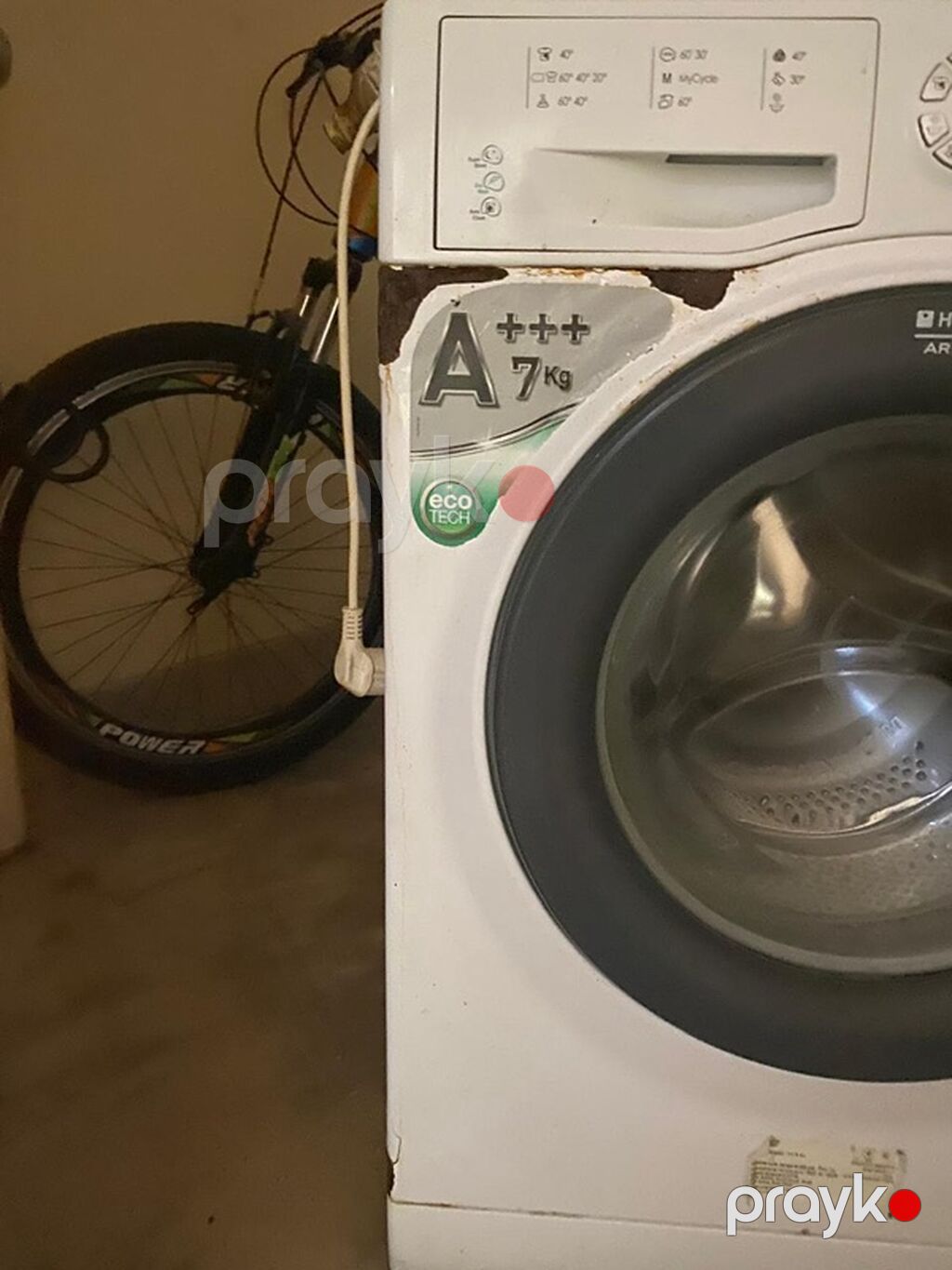Hotpoint-Ariston önyükləmə paltaryuyan maşın - Yük tutumu: 7 kq — Çamaşır maşınları, Bakı (2)