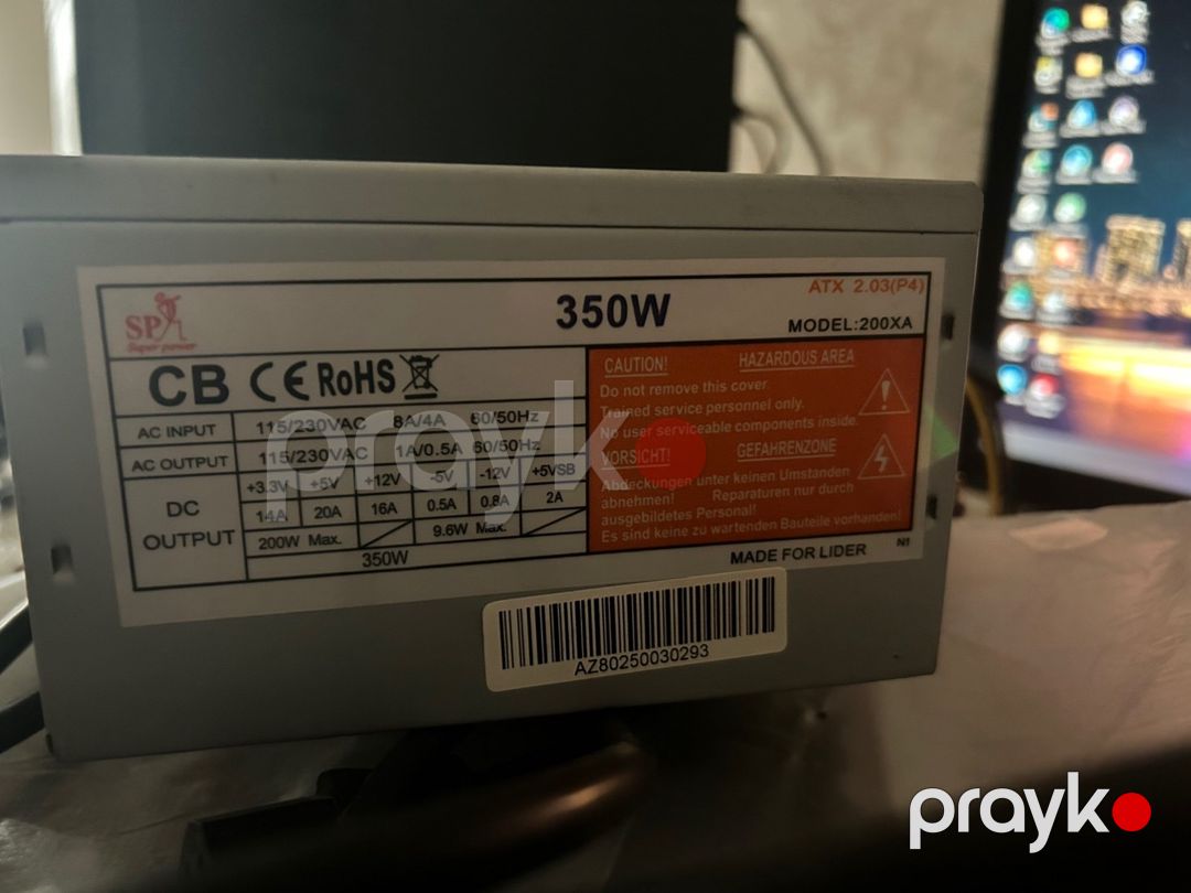 Qida bloku 350W — Kompüterlər və noutbuklar, Bakı (2)