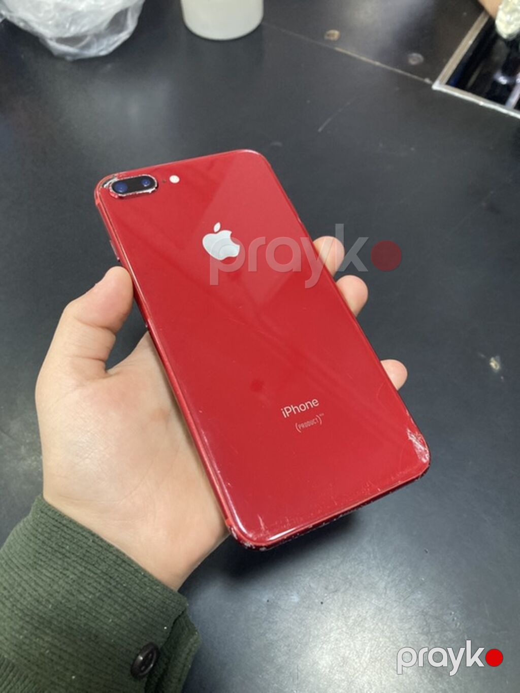 IPhone 8 Plus, Qırmızı, Barmaq izi — Apple iPhone, Xaçmaz (9)