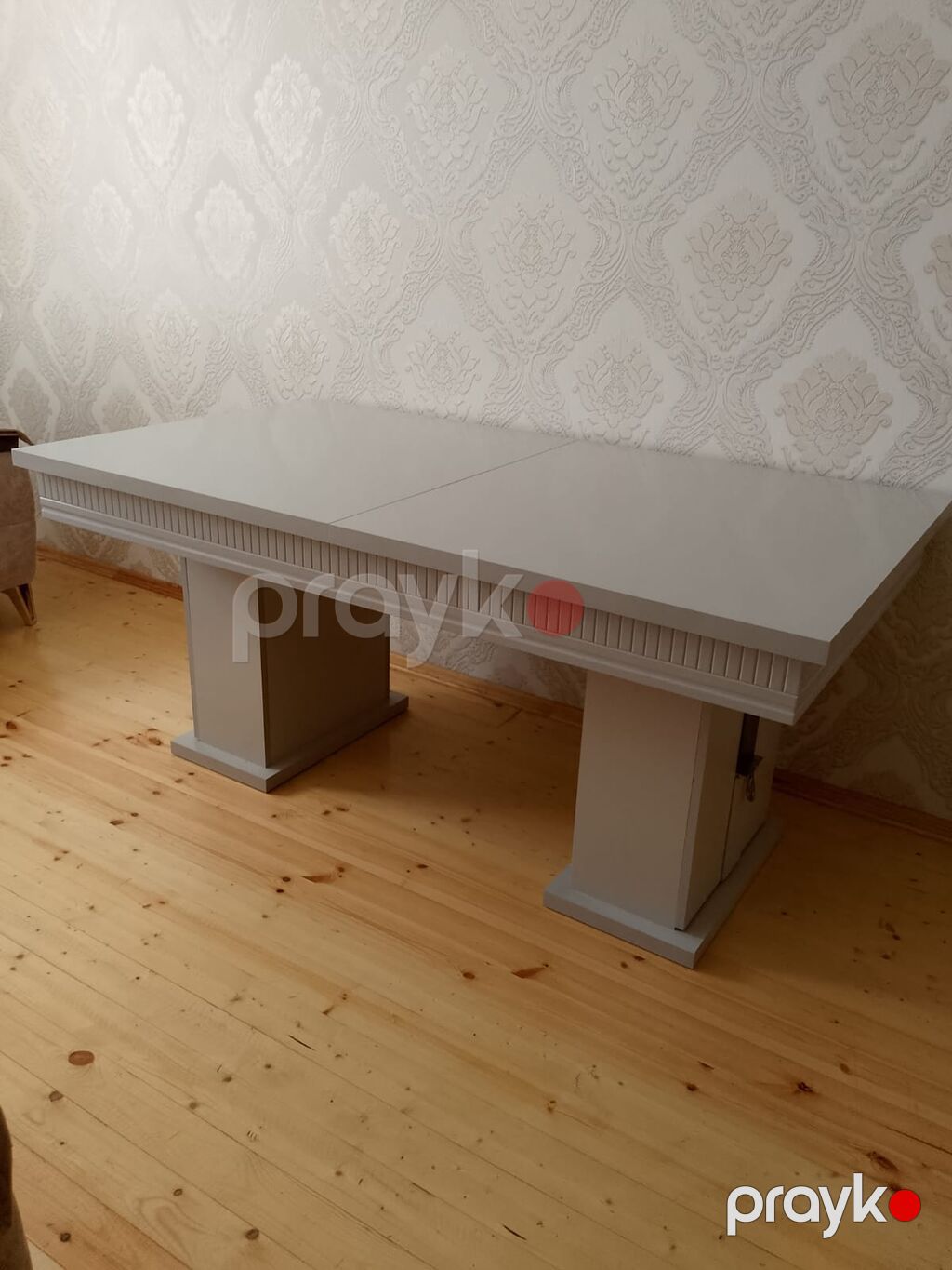 Mətbəx üçün, Yeni, Açılan, Dördbucaq masa, 6 stul — Masalar və stullar, Digah (2)
