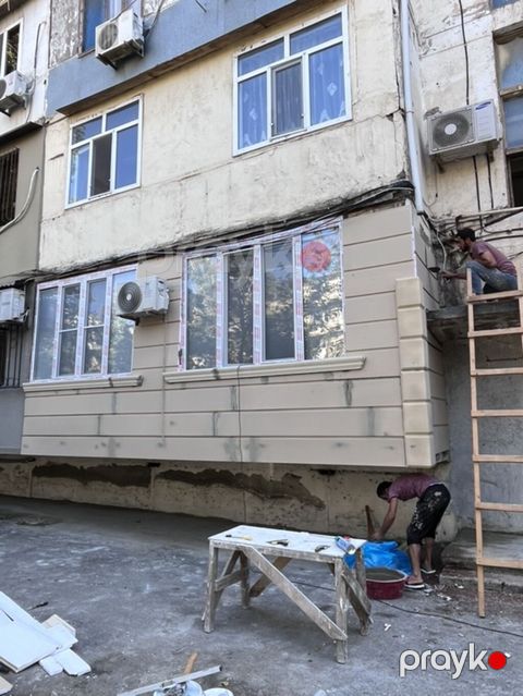 Fasad və balkonların dekorativ üzlənməsi və istilik izolyasiyası — Xırdalan