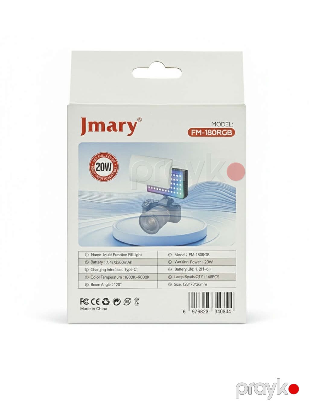 Jmary FM-180RGB – portativ RGB video işıq Xüsusiyyətlər: Jmary — İşıq avadanlığı və aksesuarlar, Qobu (6)