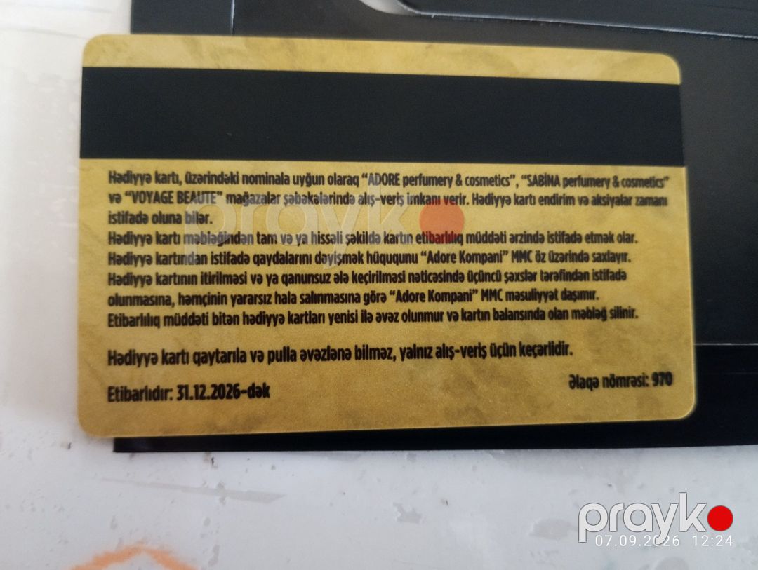 Adore hədiyyə kartı — Şəxsi əşyalar, Bakı (3)