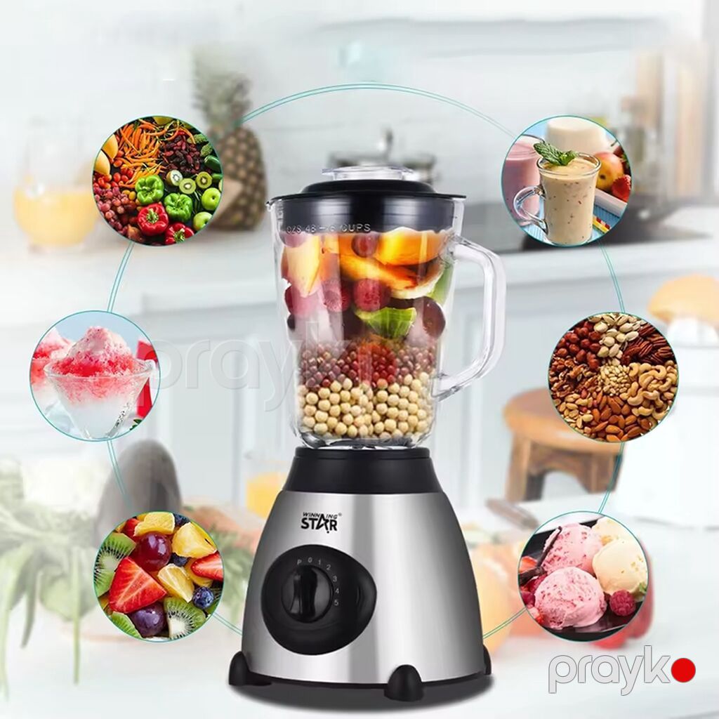Blender şirələr və smuzilər hazırlamaq üçün 1,5 litrlik şüşə qabı və — Blenderlər, xırdalayanlar və mikserlər, Bakı (2)