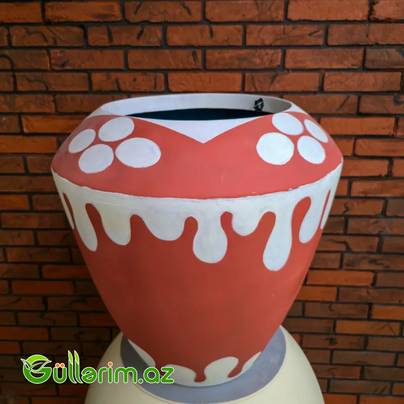 Fiber Glass dibçək sm (Fiber dibcek) — Bağ dekorasiyası, Bakı (2)