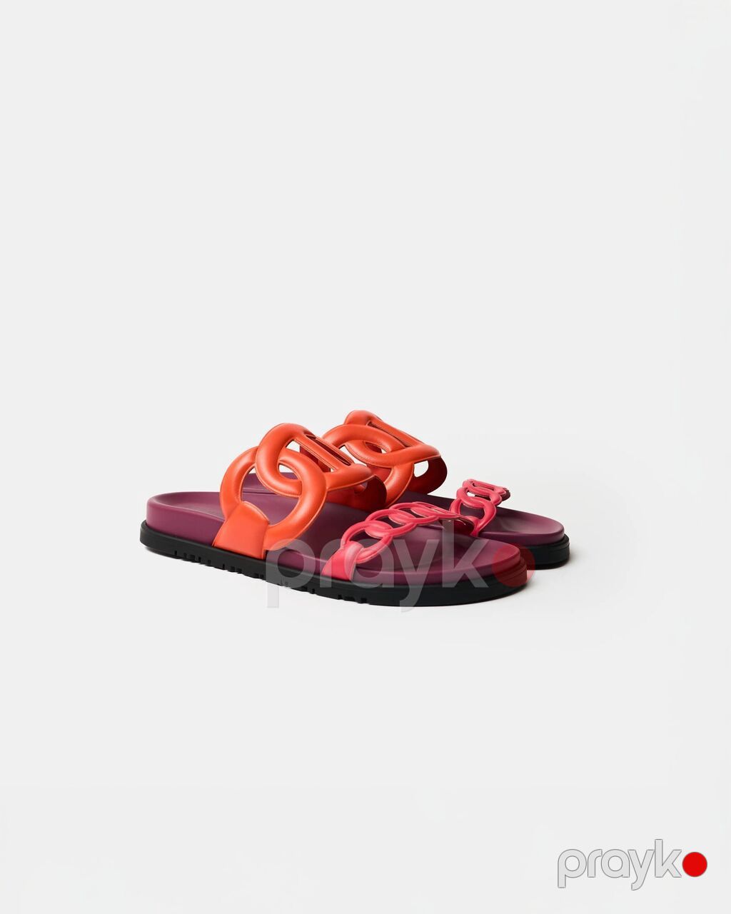Hermès qadın slayd sandalları - Rənglər: bənövşəyi altlıq — Sandal, Bakı (2)