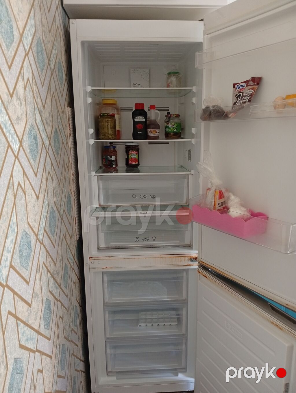 Vestel iki qapılı soyuducu (aşağıda dondurucu) - Rəng: ağ, minimalist — Soyuducular, Saray (2)
