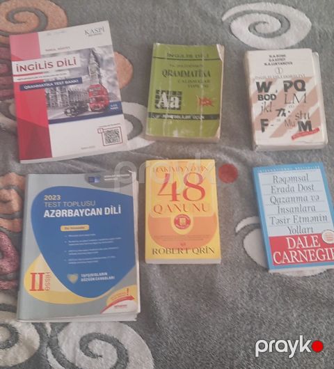 Müxtəlif dərs və inkişaf kitabları paketi - İngilis dili: - “İngilis — Bakı