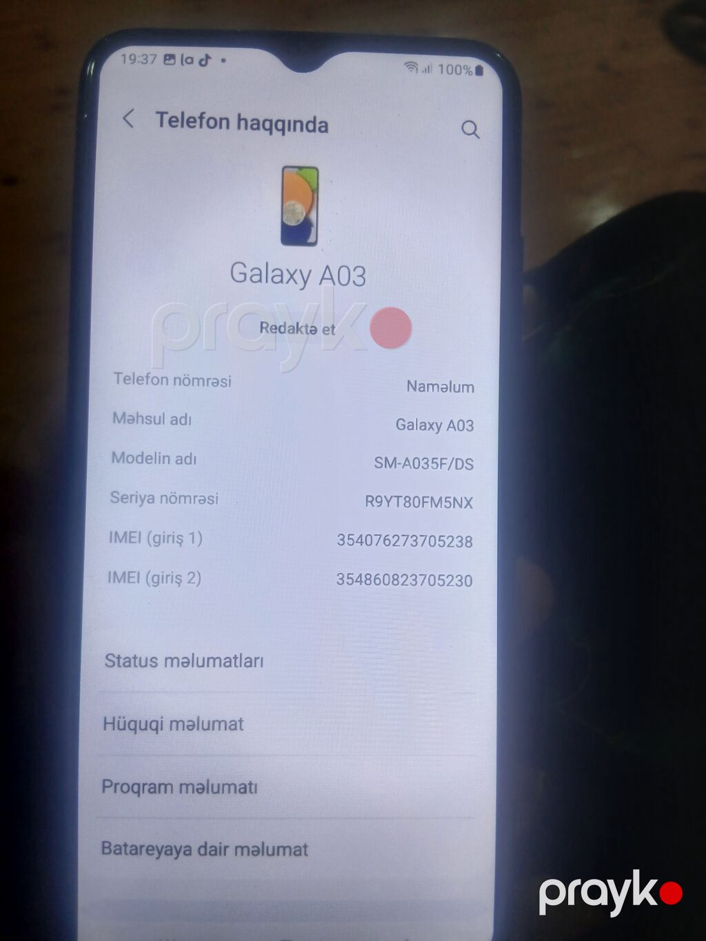 Samsung Galaxy A03, rəng - Qara, İki sim kartlı — Samsung, Digah (2)