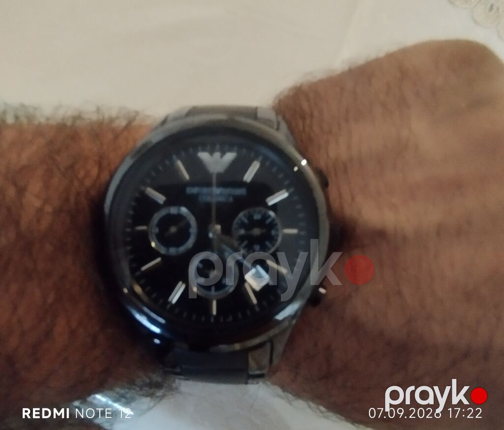 Emporio Armani kişi qol saatı – qara rəngli, klassik və idman — Qol saatları, Bakı (3)