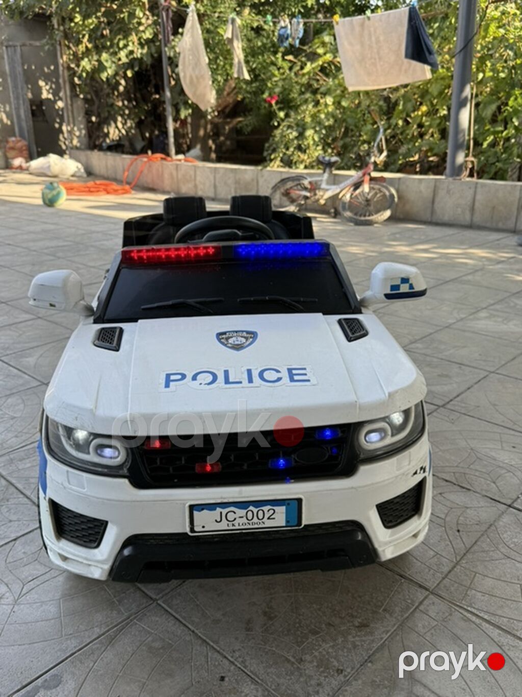 Uşaq üçün elektrikli polis maşını – JC-002 - Korpus: ağ rəngli SUV — Uşaq avtomobilləri, Sumqayıt