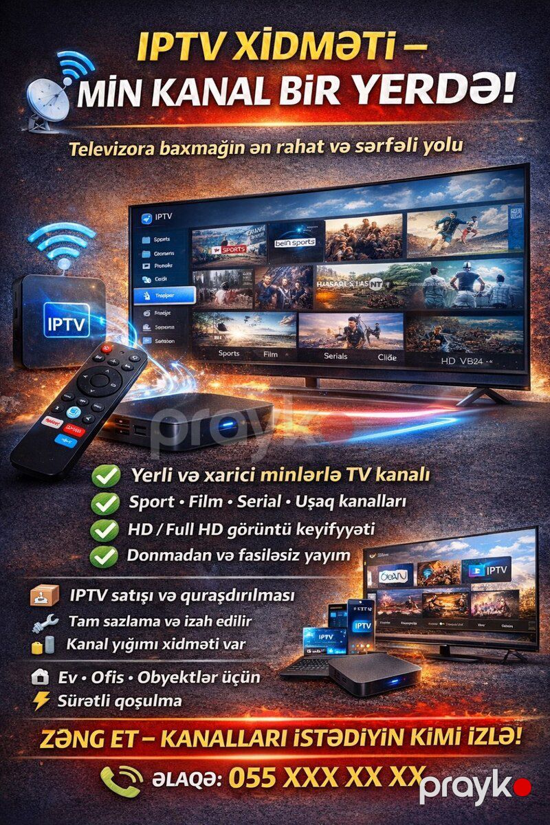 IP TV kanalların yazılması — Reklama, IT, marketing, Bakı (2)