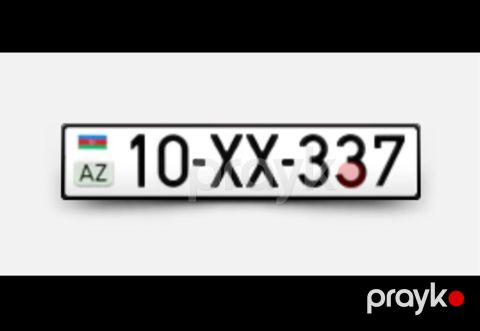 Avtomobil qeydiyyat nişanı - 10-XX-337 — Bakı