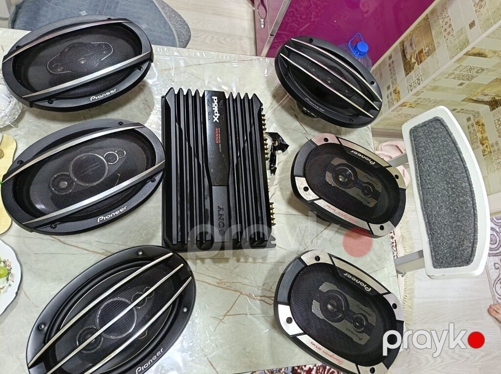 Avtomobil audio dəsti – Pioneer akustika + Sony gücləndirici — Avtomobil akustikası, Qobu (2)