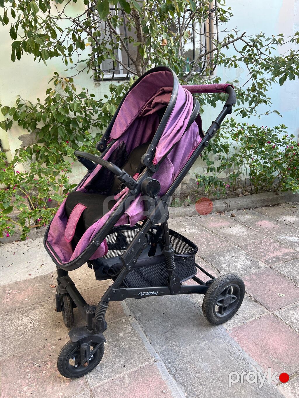 Uşaq arabası – Cynebaby, bənövşəyi rəng Xüsusiyyətlər: - 2-in-1 — Arabalalar, Xaçmaz (6)