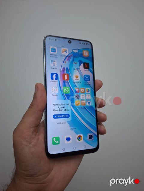 Honor X8a, 128 GB, rəng - Gümüşü, Barmaq izi