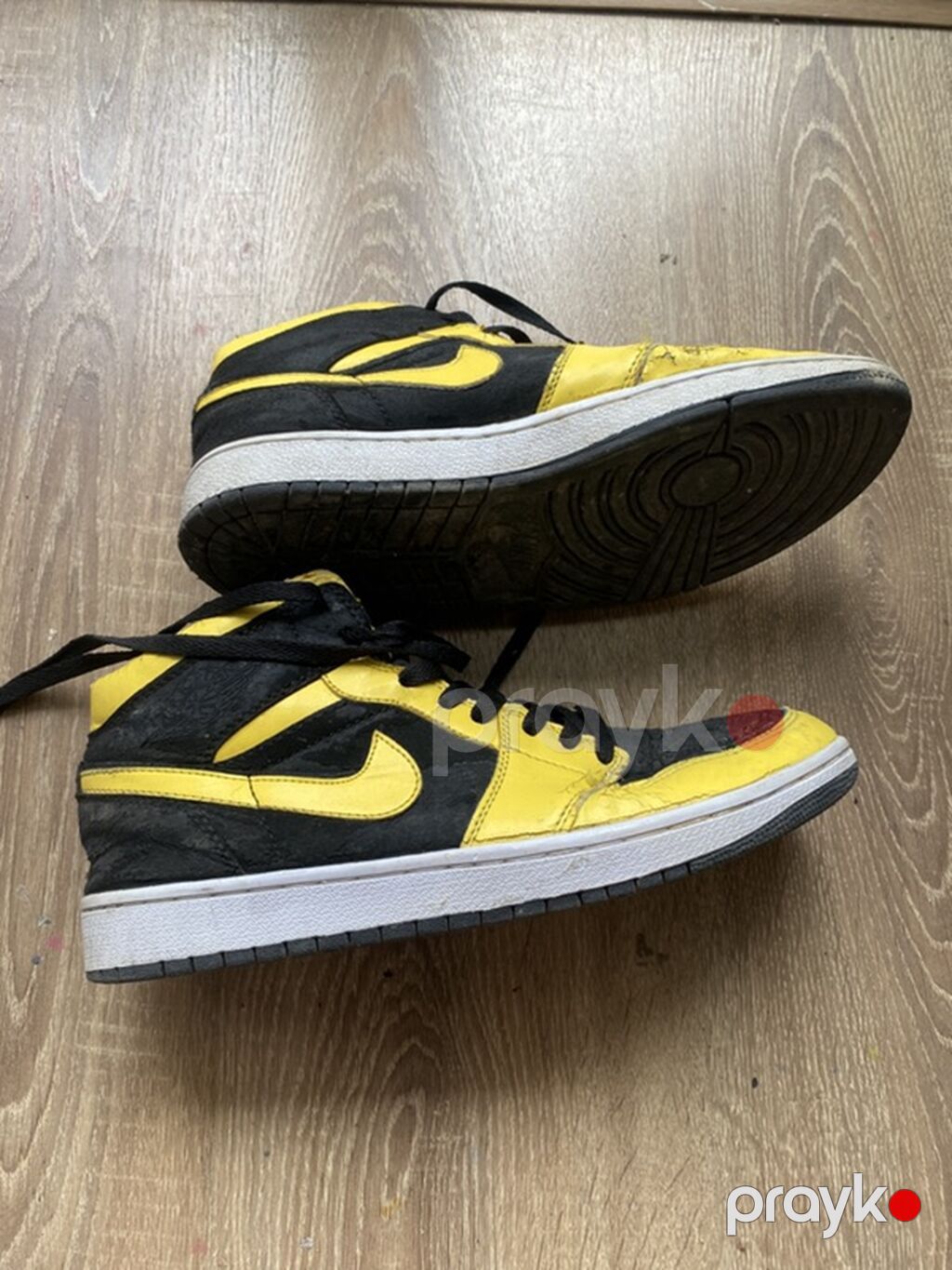 Orginal Nike Air Jordan yüksək boğaz üz dəriləri soyulub ayaqqabı özü — Krossovkalar, Bakı (2)