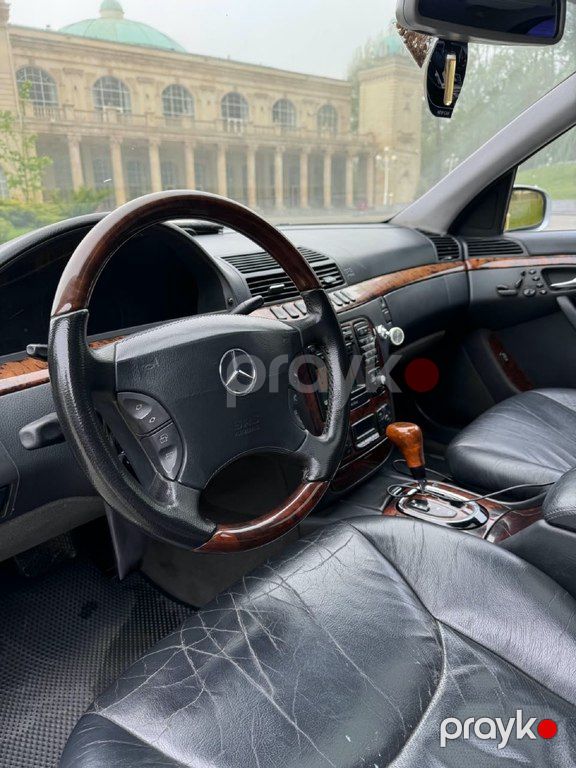 Mercedes S 320, 3.2 L, 2001 il, 300 000 km — Avtomobillər, Qəbələ (8)
