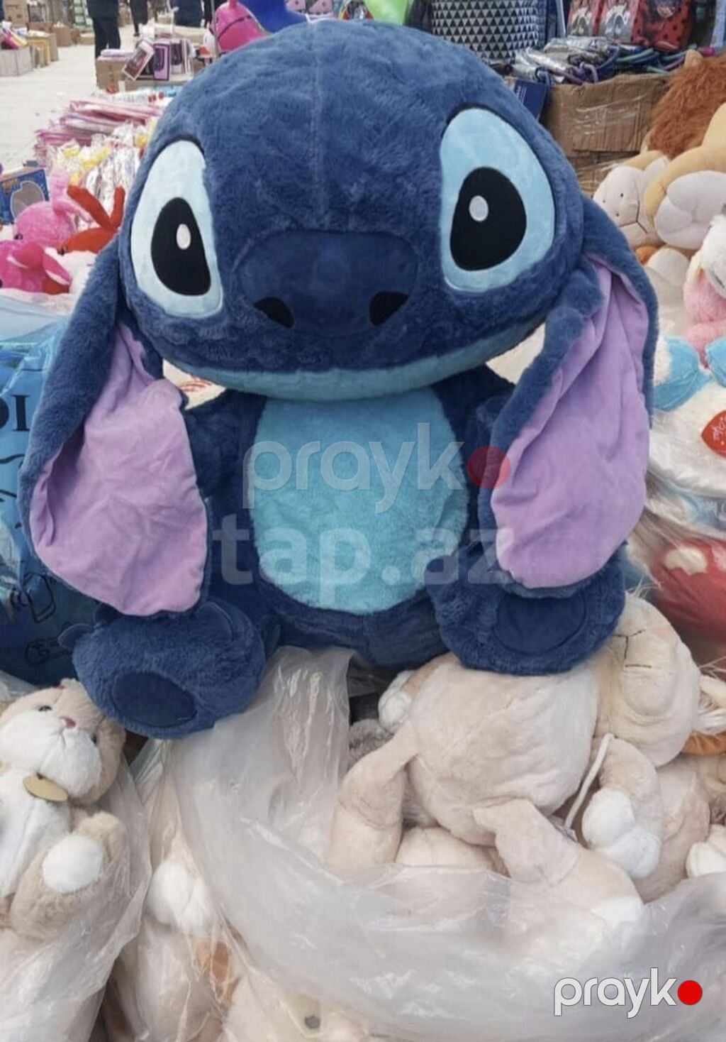 Böyük ölçülü yumşaq oyuncağ –80 sm hundurluk mavi Stitch personajı — Yumşaq oyuncaqlar, Bakı (2)