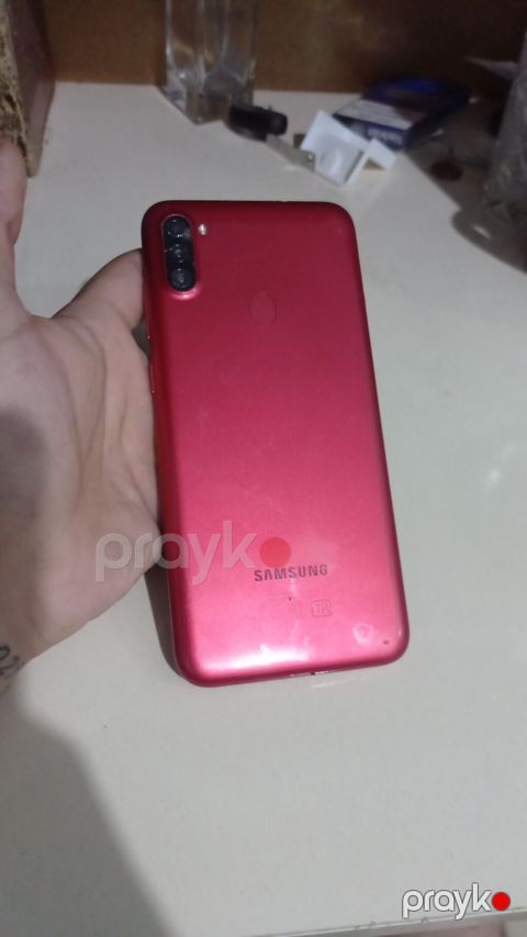 Samsung Galaxy A11, 32 GB, rəng - Qırmızı, Barmaq izi — Bakı