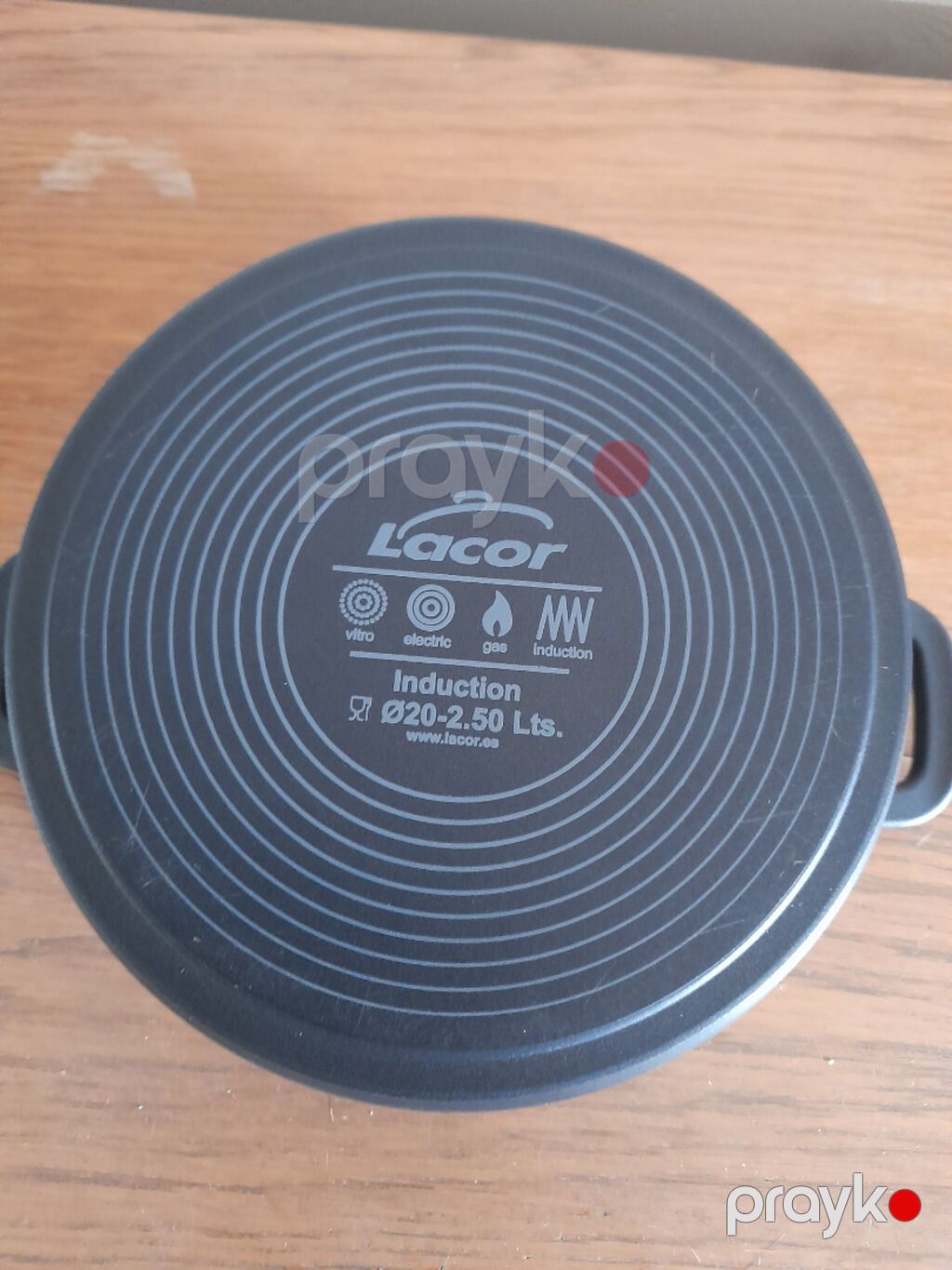 Qazan, rəng - Qara, Alüminium, 2,5 bucket volume l, 20 sm, Lacor — Bişirmə qabları, Bakı (2)