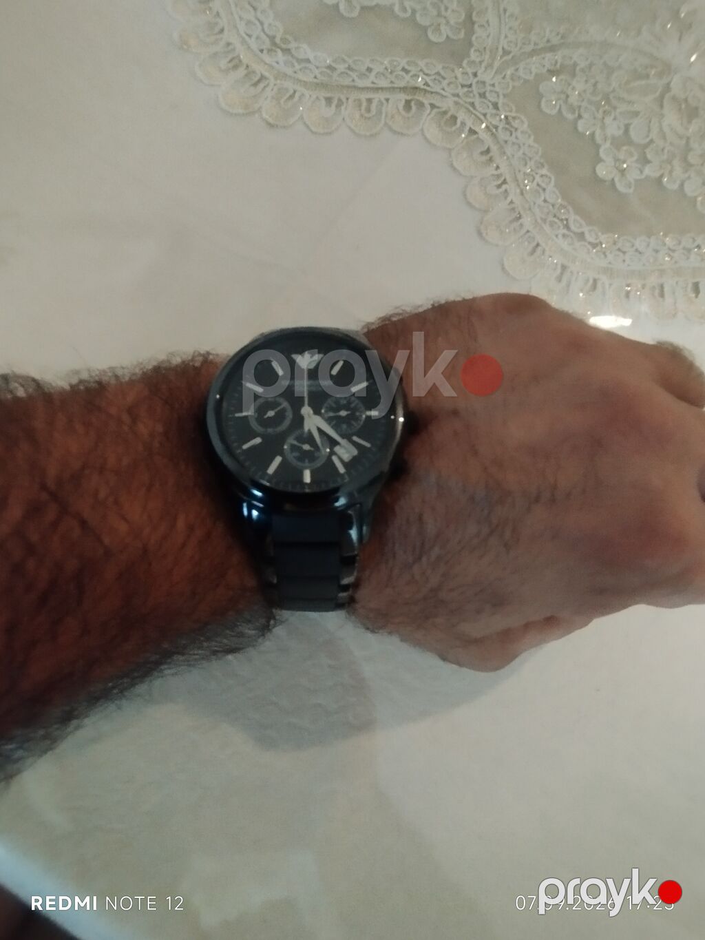 Emporio Armani kişi qol saatı – qara rəngli, klassik və idman — Qol saatları, Bakı (9)
