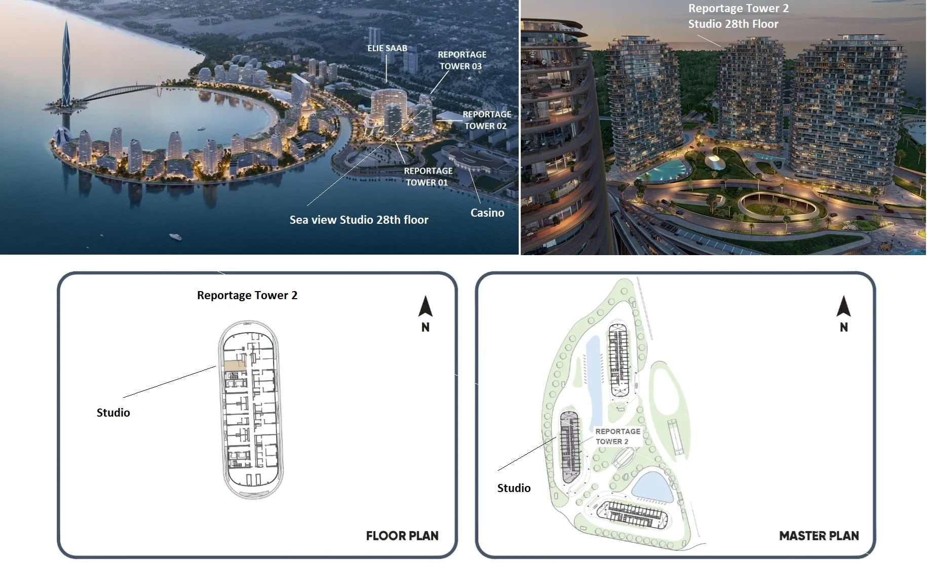 Sea Breeze, 1 otaqlı Yeni tikili satılır - 32 m², 28/28 mərtəbə — Mənzil, Bakı (7)